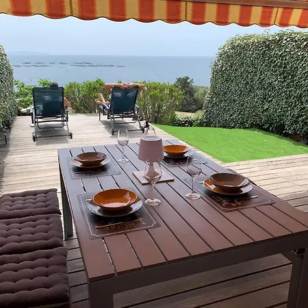 Ajaccio Maison Bord De Mer Dans Residence Avec Piscine Exterior photo